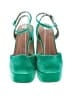 Unbranded Color Block Green Heels Size 9 - photo 2