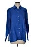 J.Jill Blue Long Sleeve Button-Down Shirt Size Lg Petite - photo 1