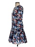 Milly 100% Silk Print Blue Casual Dress Size 2 - photo 5