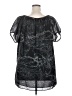 CALVIN KLEIN JEANS 100% Polyester Black Short Sleeve Blouse Size 2X - photo 2