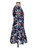 Milly 100% Silk Print Blue Casual Dress Size 2 - photo 4