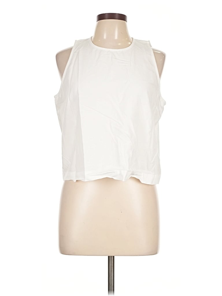 Pre-owned Assorted Brands Sleeveless Blouse In White