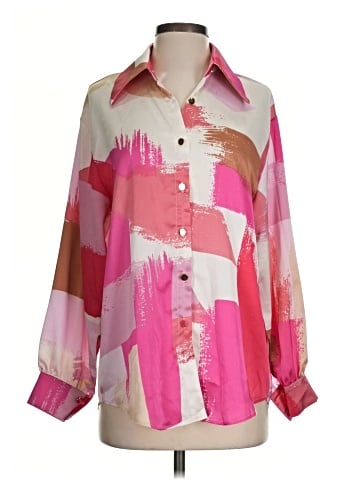 Beulah Style 3/4 Sleeve Blouse (view 1)