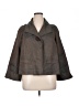 Ellen Tracy Houndstooth Gray Coat Size 14 - photo 1