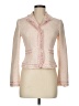 Moschino 100% Cotton Tweed Ivory Blazer Size 8 - photo 1