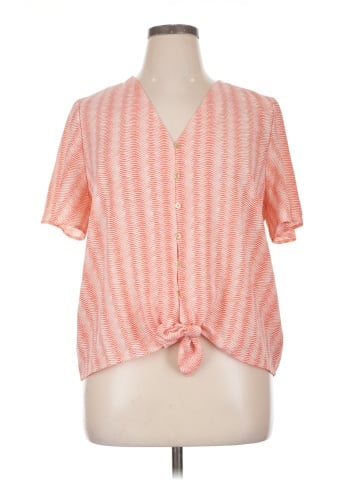 MICHAEL Michael Kors Short Sleeve Blouse (view 1)