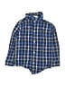 Janie and Jack 100% Cotton Plaid Blue Long Sleeve Button-Down Shirt Size 18-24 mo - photo 1