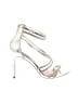 Steve Madden Metallic Silver Sandals Size 8 - photo 1