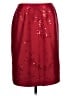 Ann Taylor 100% Silk Stars Red Silk Skirt Size 10 - photo 1