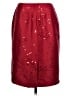 Ann Taylor 100% Silk Stars Red Silk Skirt Size 10 - photo 2