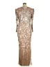 Mac Duggal 100% Polyester Gold Cocktail Dress Size 14 - photo 2