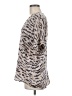 CAbi Animal Print Ivory Short Sleeve Blouse Size M - photo 5