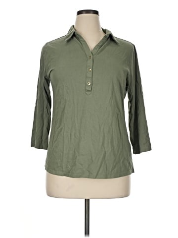 Charter Club 3/4 Sleeve Button-Down Shirt (view 1)