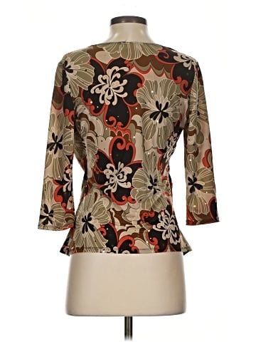 Brittany Black 3/4 Sleeve Blouse (view 2)