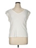 Express Ivory Short Sleeve Top Size XL - photo 1