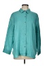 J.Jill Teal 3/4 Sleeve Button-Down Shirt Size Lg Petite - photo 1