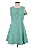 Alythea 100% Polyester Argyle Teal Casual Dress Size M - photo 1