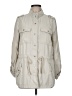 Ann Taylor LOFT Gray Trenchcoat Size M - photo 1