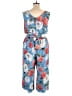 Parker Floral Blue Jumpsuit Size 16 - photo 2