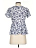 Bobeau 100% Polyester Blue Short Sleeve Blouse Size S - photo 2