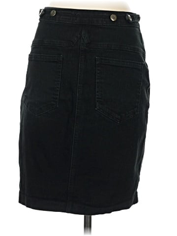 Pilcro and the Letterpress Denim Skirt (view 2)