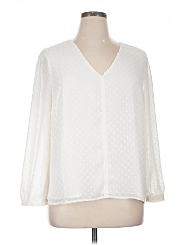 J.Crew Factory Store 3/4 Sleeve Blouse (view 1)