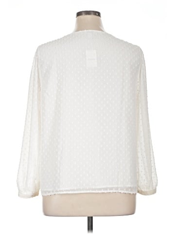 J.Crew Factory Store 3/4 Sleeve Blouse (view 2)