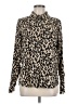 Halogen 100% Polyester Animal Print Ivory Long Sleeve Blouse Size M - photo 1