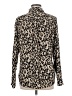 Halogen 100% Polyester Animal Print Ivory Long Sleeve Blouse Size M - photo 2