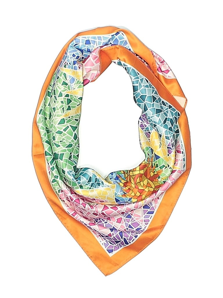 Pre-owned Assorted Brands Scarf In Orange