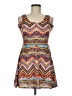 Bobbie Brooks Chevron-herringbone Brown Casual Dress Size M - photo 1