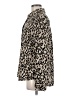 Halogen 100% Polyester Animal Print Ivory Long Sleeve Blouse Size M - photo 5