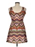 Bobbie Brooks Chevron-herringbone Brown Casual Dress Size M - photo 2