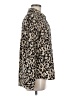 Halogen 100% Polyester Animal Print Ivory Long Sleeve Blouse Size M - photo 4