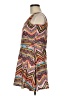 Bobbie Brooks Chevron-herringbone Brown Casual Dress Size M - photo 5