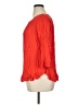 Gap 100% Viscose Red 3/4 Sleeve Blouse Size XL - photo 5