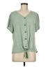 Weatherproof Green Short Sleeve Henley Size M - photo 1