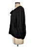 Zara 100% Cupro Black 3/4 Sleeve Blouse Size S - photo 5