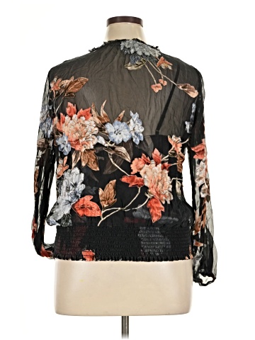 White House Black Market 3/4 Sleeve Blouse (view 2)