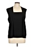 Ellen Tracy Black Sleeveless Blouse Size L - photo 1