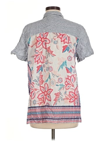 J.Jill Short Sleeve Button-Down Shirt (view 2)