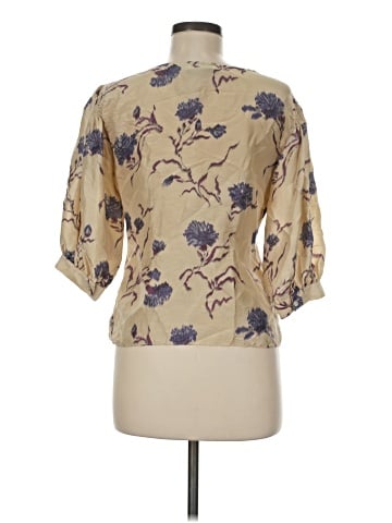 Girls from Savoy 3/4 Sleeve Silk Top (view 2)