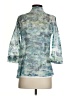 Impulse California 100% Polyester Teal 3/4 Sleeve Blouse Size S - photo 2