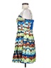 Sugar Lips 100% Polyester Graphic Blue Cocktail Dress Size S - photo 5