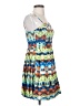 Sugar Lips 100% Polyester Graphic Blue Cocktail Dress Size S - photo 4