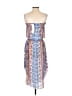 Ramy Brook 100% Polyester Print Blue Cocktail Dress Size XXS - photo 2
