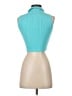Zara Teal Sleeveless Button-Down Shirt Size S - photo 2
