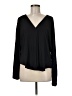 Left Coast by Dolan 100% Polyester Black Long Sleeve Blouse Size M - photo 1
