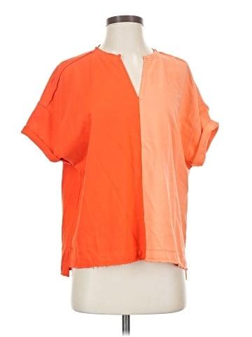 Tru Luxe Jeans Short Sleeve Blouse (view 1)