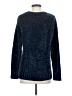 Orvis 100% Polyester Metallic Blue Pullover Sweater Size S - photo 2